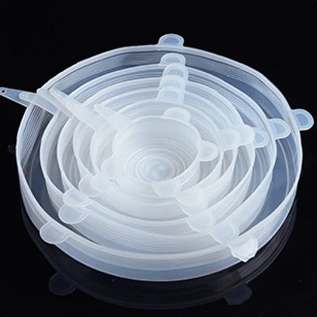 Couvercle silicone extensible cercle clair
