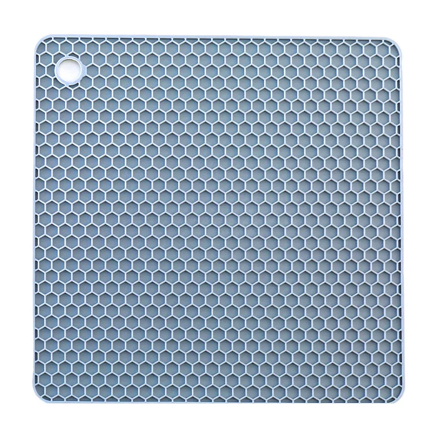 dessous de plat en silicone blanc