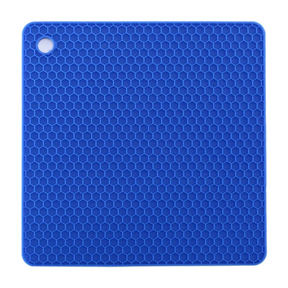 dessous de plat en silicone bleu
