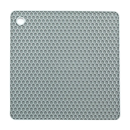 dessous de plat en silicone gris