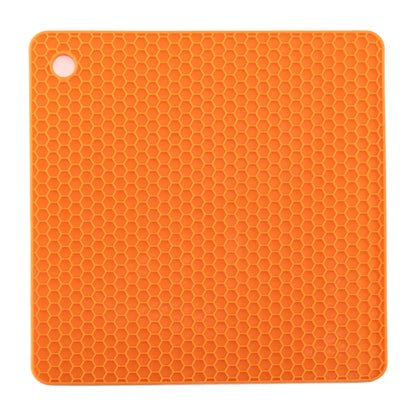 dessous de plat en silicone orange