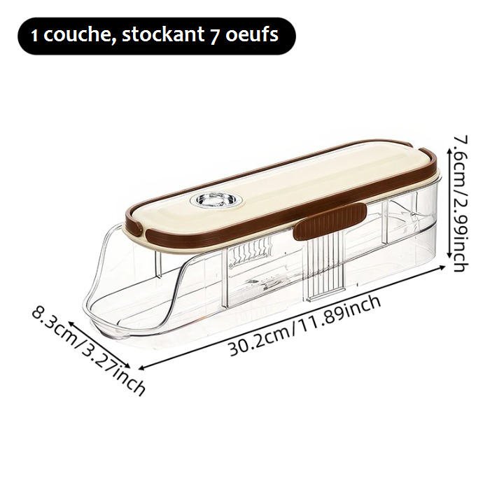 rangement oeufs simple 7 oeufs dimension