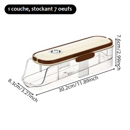 rangement oeufs simple 7 oeufs dimension